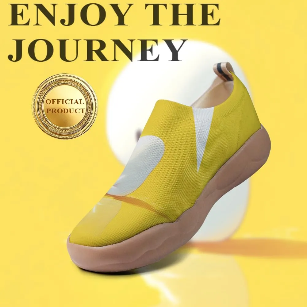 Women's Cartoon Series Slip Ons Canvas Loafers Colorful Lightweight Flats Sneakers Comfortable Walking Holiday Shoes