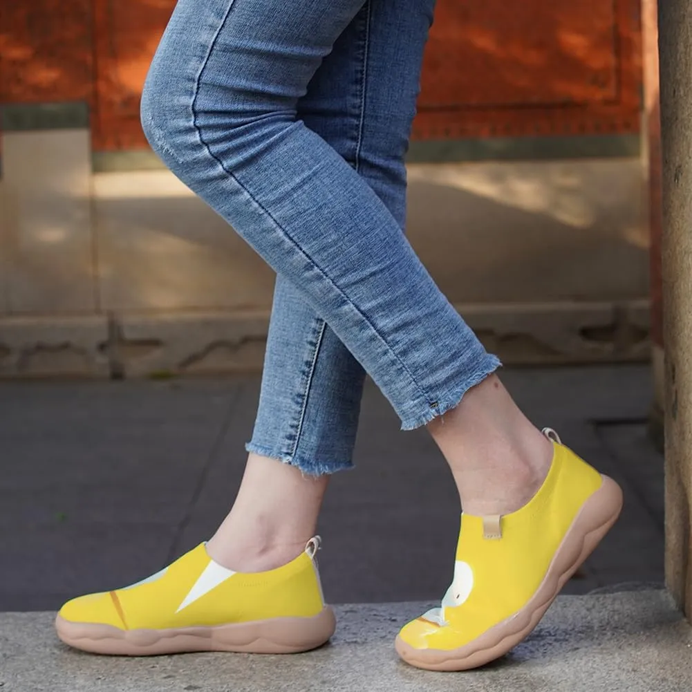 Women's Cartoon Series Slip Ons Canvas Loafers Colorful Lightweight Flats Sneakers Comfortable Walking Holiday Shoes