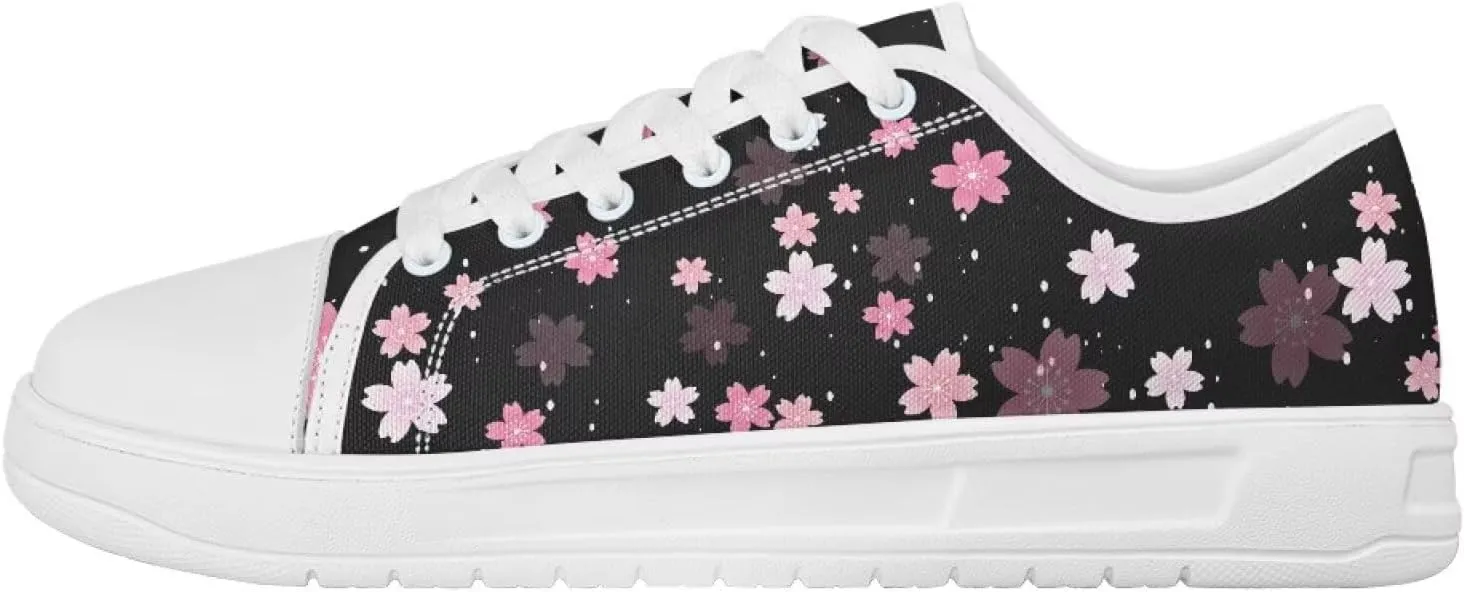 Womens Casual Sneakers Flower Shoes for Women Lightweight & Comfort Canvas Shoes