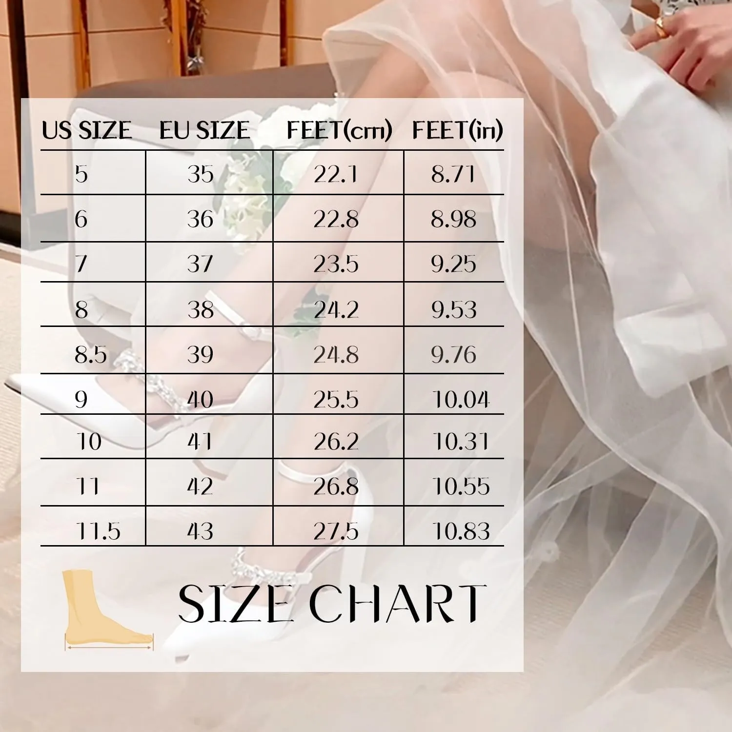 Women's Closed Pointed Toe Flats Sandals Ankle Strap Wedding Shoes for Women Rhinestone Bridal Sandals Evening Prom Party Dress Flats
