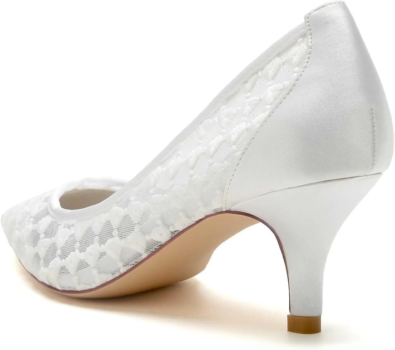 Women's Closed-Toe Kitten Heel & Stiletto Pumps – 2.36-Inch Heeled Sandals & Lace-Up Dress Shoes for Weddings, Parties & Formal Events