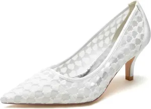 Women's Closed-Toe Kitten Heel & Stiletto Pumps – 2.36-Inch Heeled Sandals & Lace-Up Dress Shoes for Weddings, Parties & Formal Events