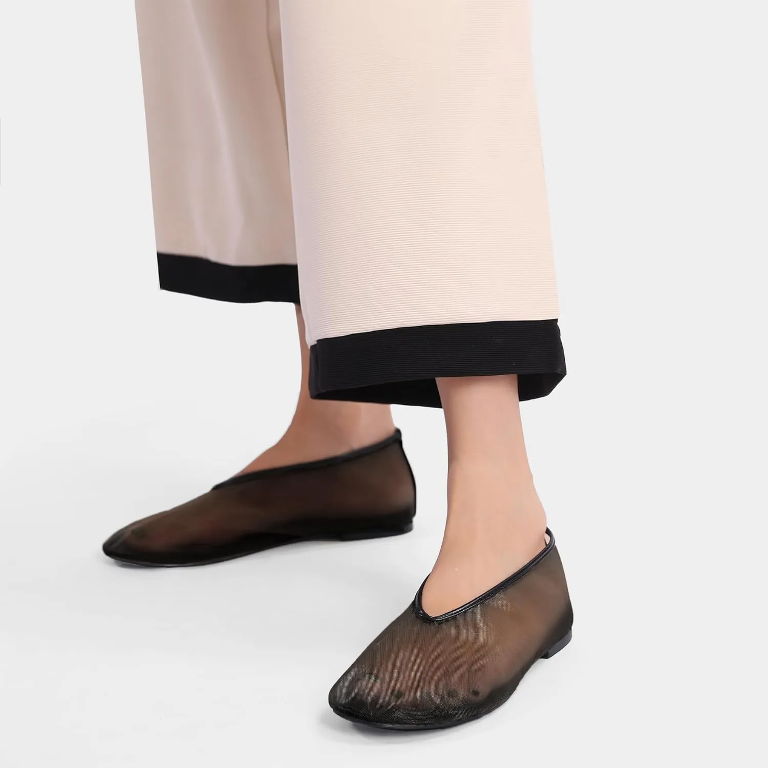 Women's Fine Mesh Ballet Flats,Round Toe Ballerina Shoes,Casual Slip On Mary Jane Flats,Comfortable Daily Dress Shoes