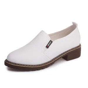 Women's Flats Heels Shoes/Casual Leather Loafer Shoes