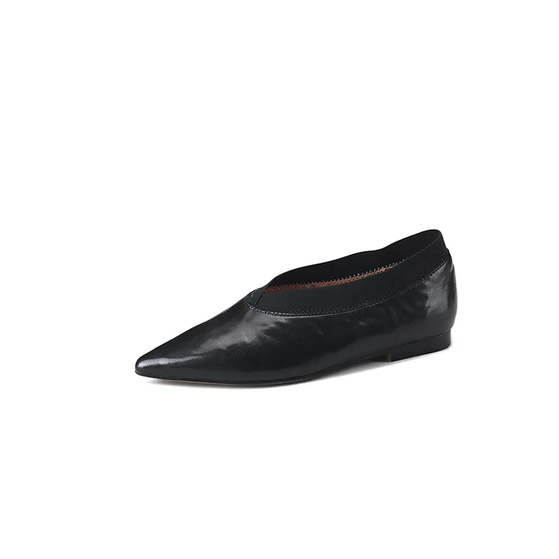 Women's Handmade Sheepskin Vintage Comfort Slip-on Glove Shoes