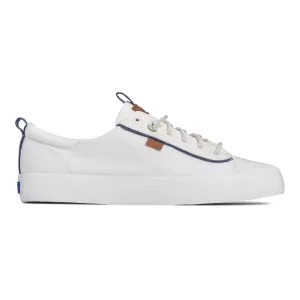 Women's Kickback Nautical Canvas - White/Navy