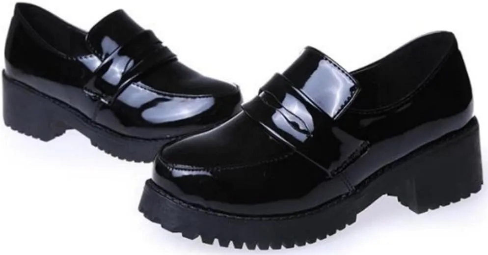 Women's Lolita Low Top Japanese Students Maid Uniform Dress Shoes Oxford Shoes
