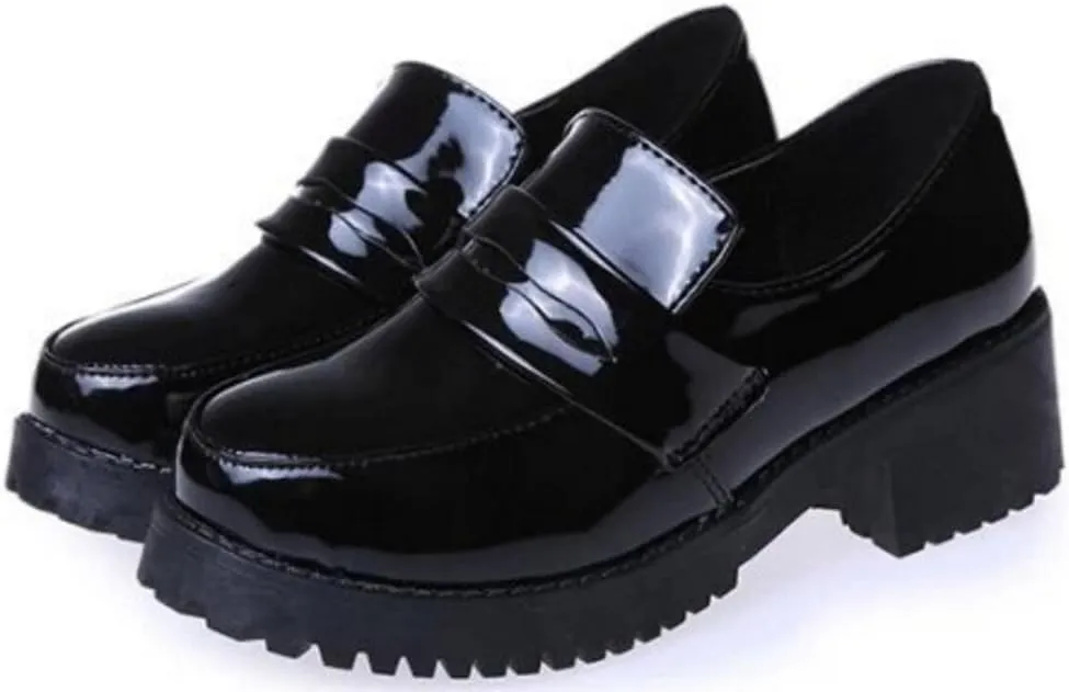 Women's Lolita Low Top Japanese Students Maid Uniform Dress Shoes Oxford Shoes