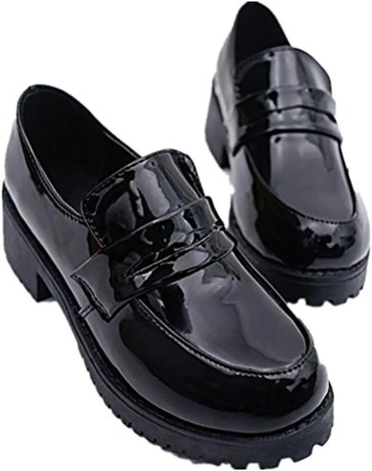 Women's Lolita Low Top Japanese Students Maid Uniform Dress Shoes Oxford Shoes