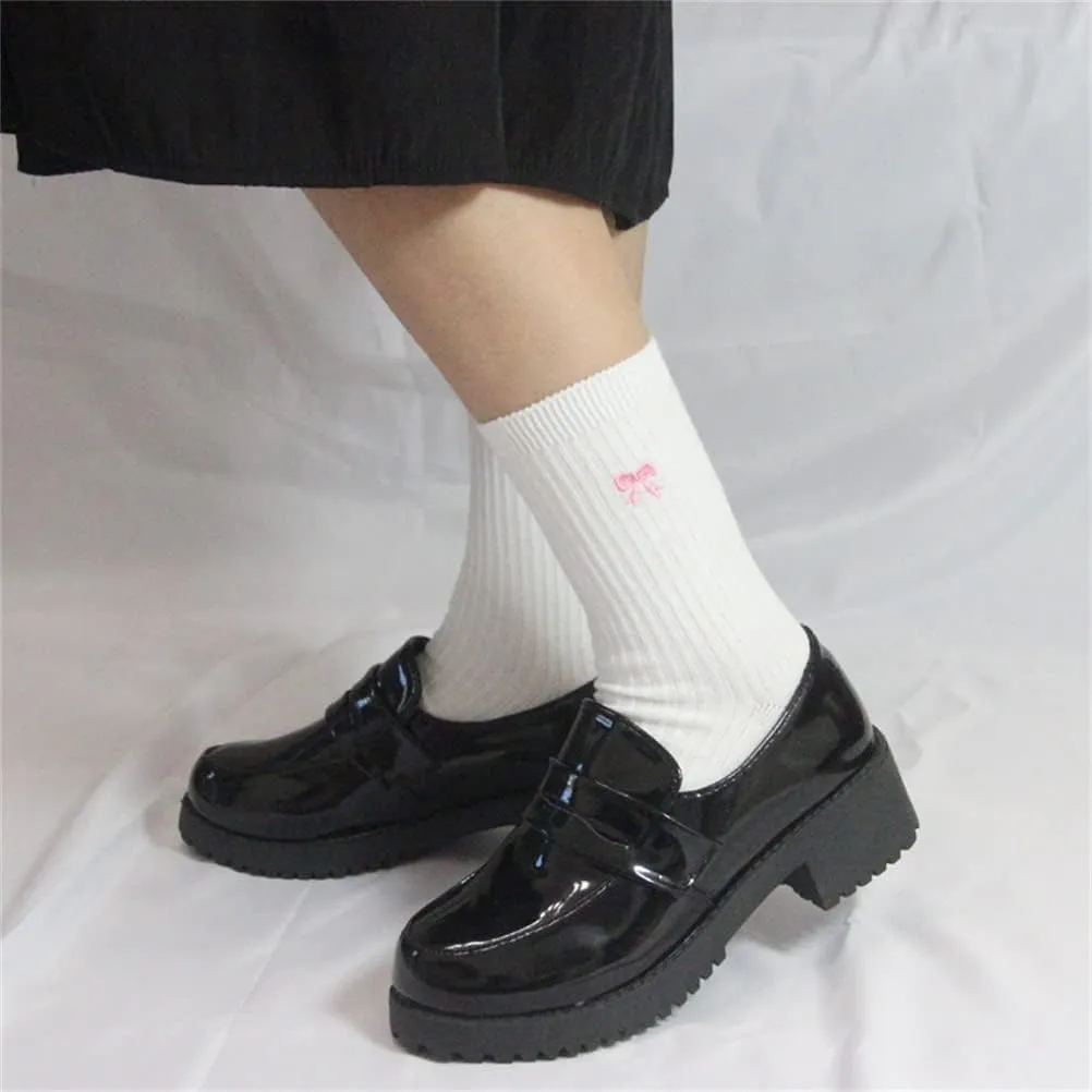 Women's Lolita Low Top Japanese Students Maid Uniform Dress Shoes Oxford Shoes
