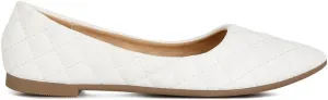 Women's Quilted Detail Ballet Flats