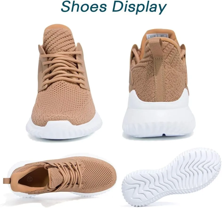 Womens Walking Shoes - Slip On Tennis Running Shoes Memory Foam Lightweight Work Sneakers for Indoor Outdoor Gym