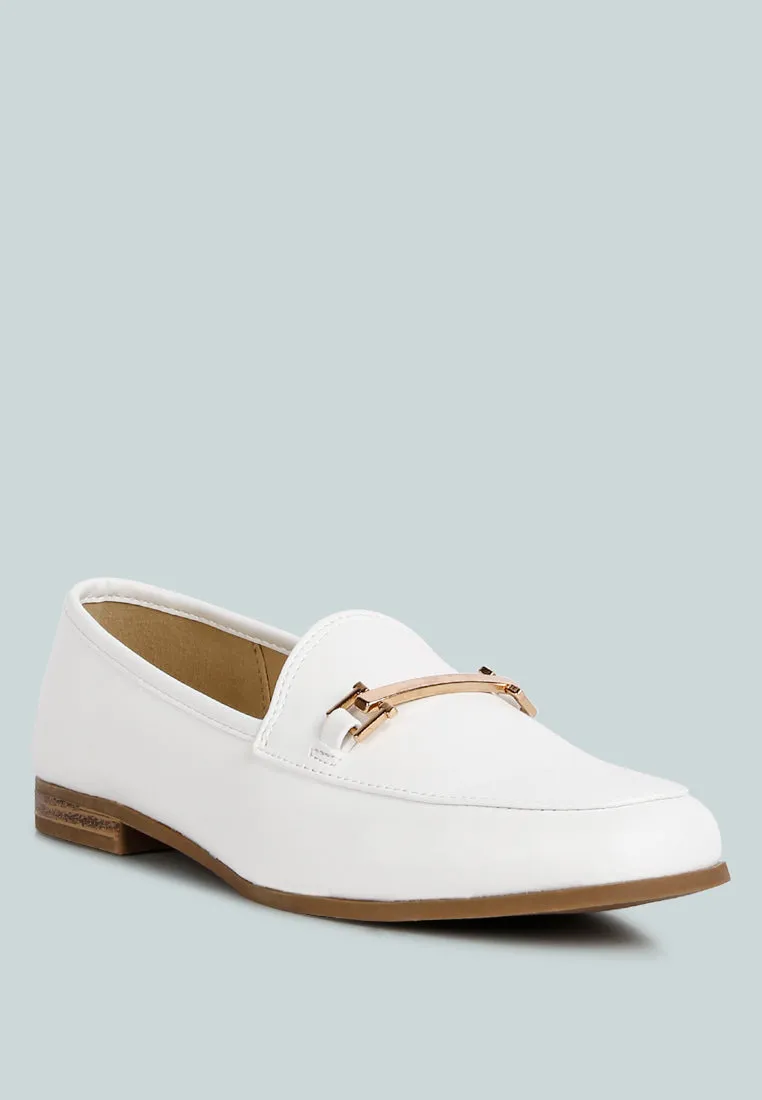 Zaara Solid Faux Suede Loafers By Ruw
