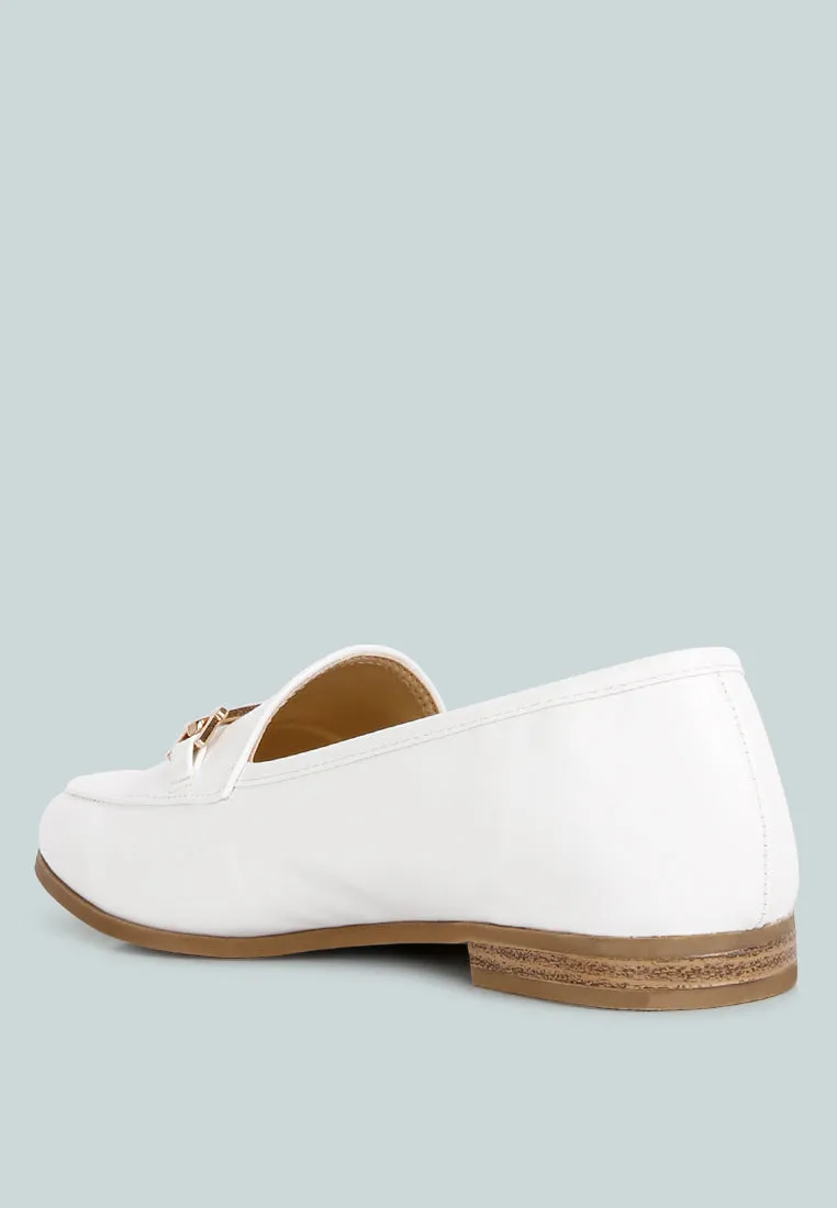 Zaara Solid Faux Suede Loafers By Ruw