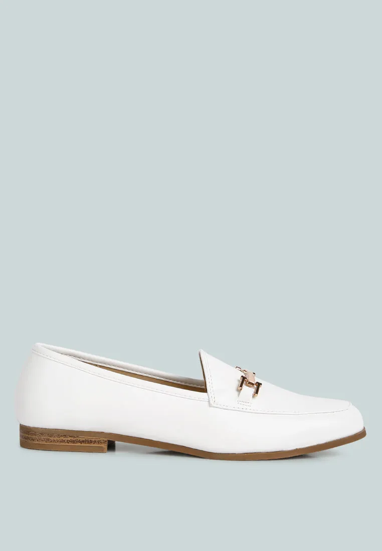 Zaara Solid Faux Suede Loafers By Ruw