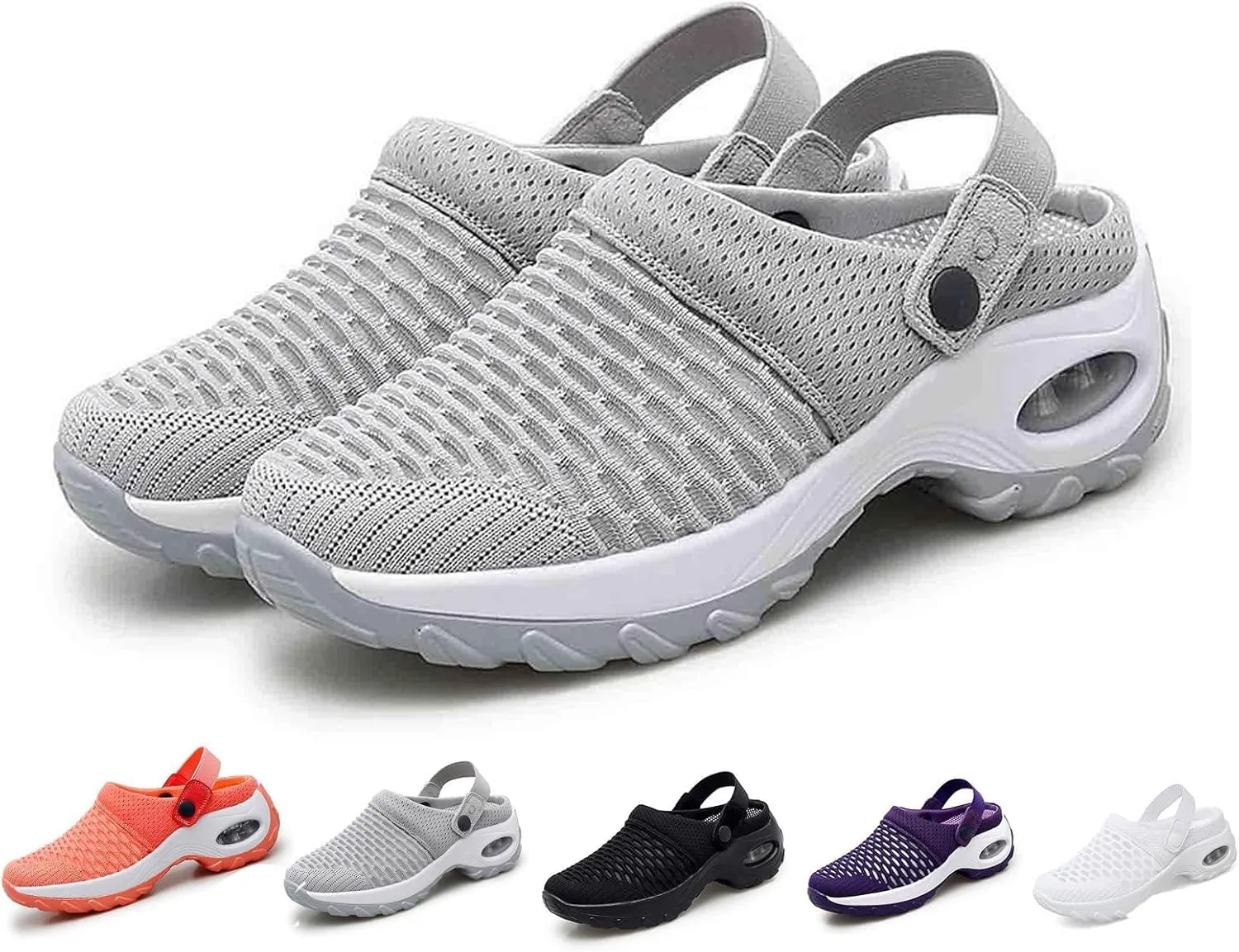Zureto Women's Orthopedic Clogs, to Reduce Back and Knee Pressure, Women's Orthopedic Clogs with Air Cushion Support