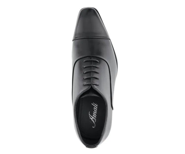 Zyon Black Cap Toe Oxford