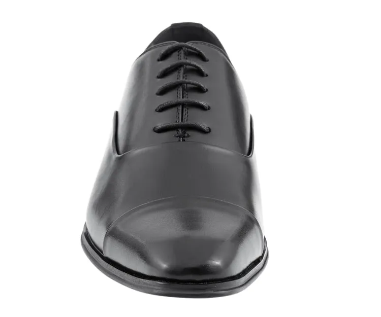 Zyon Black Cap Toe Oxford